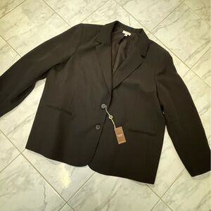Ingenuity Classic Black Blazer. Button up.  New!